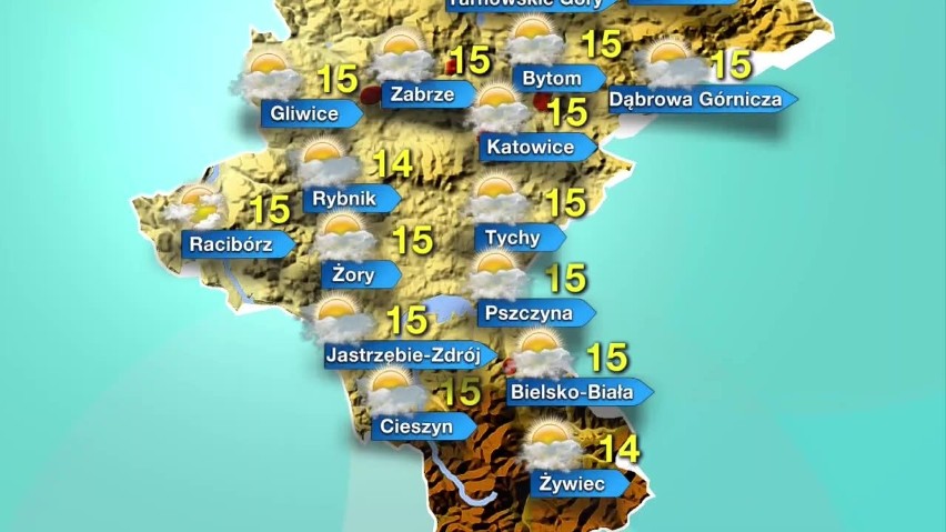 Prognoza pogody na 9. 11. 2018. Polska nadal na skraju wyżu Zouhir, powietrze zwrotnikowe napływa także nad województwo śląskie