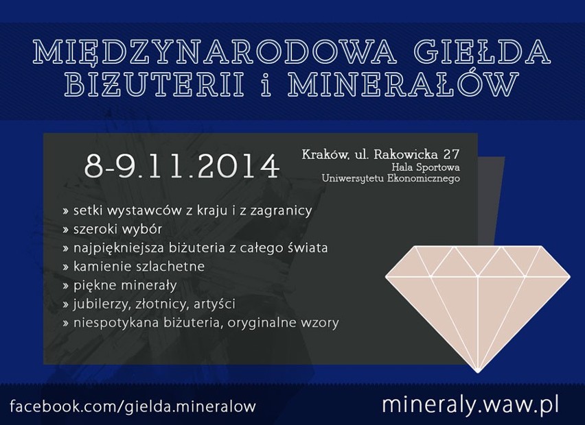 Międzynarodowa Giełda Biżuterii i Minerałów w Krakowie [ZDJĘCIA]