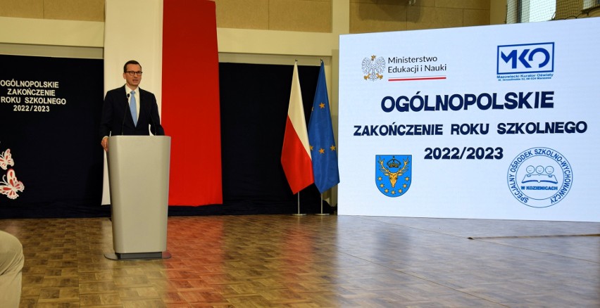 Ogólnopolskie Zakończenie Roku Szkolnego 2022 w SOSW w Kozienicach z udziałem Premiera RP i Ministra Edukacji i Nauki