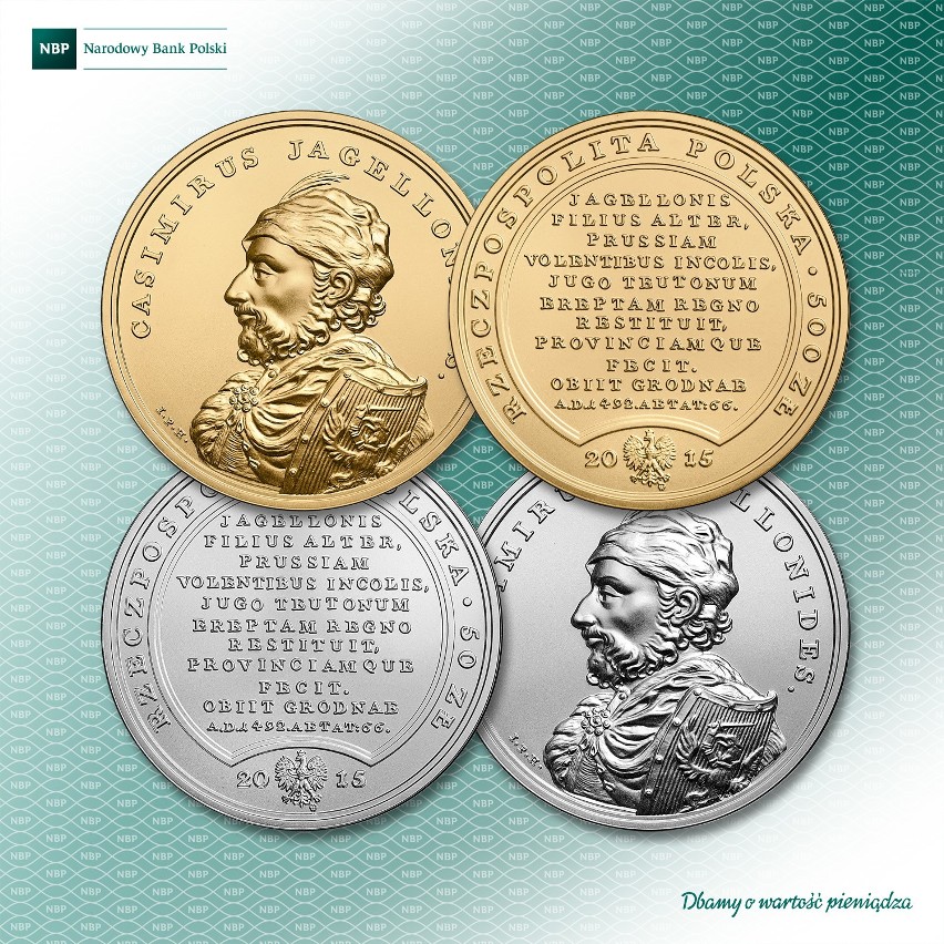 W serii „Skarby Stanisława Augusta” ukazują się monety...