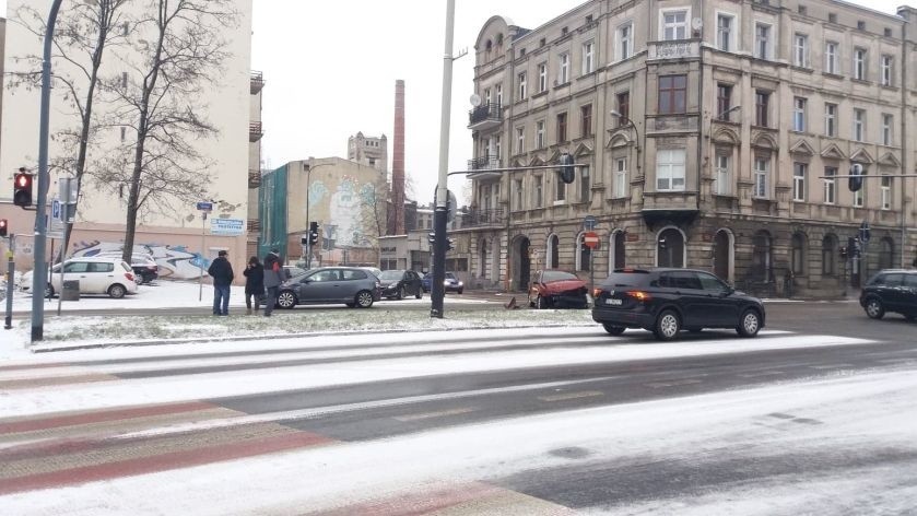 Wypadek w centrum Łodzi