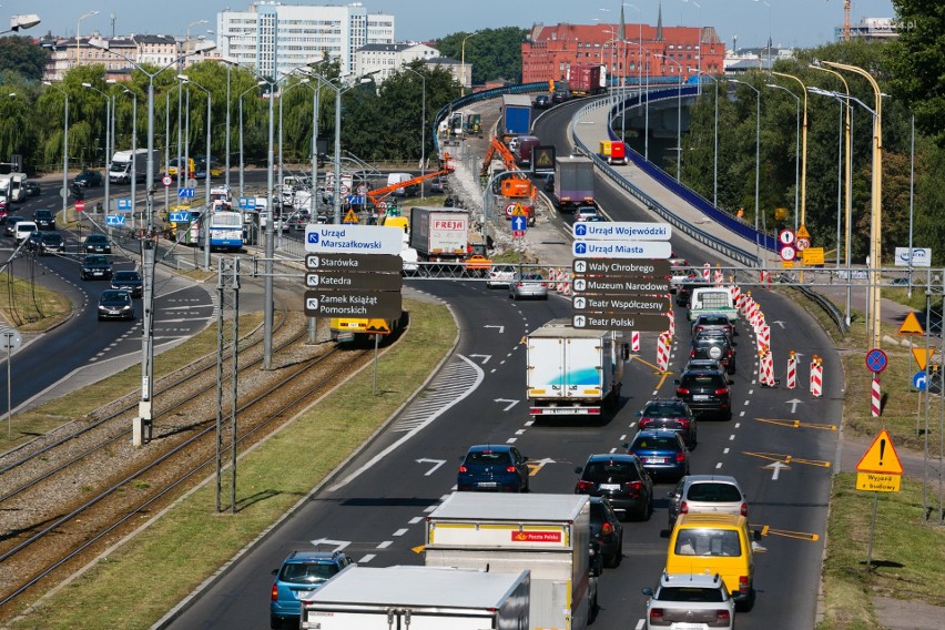 Remont Trasy Zamkowej. Najpierw całkiem zamkną, żeby otworzyć nitkę do centrum 