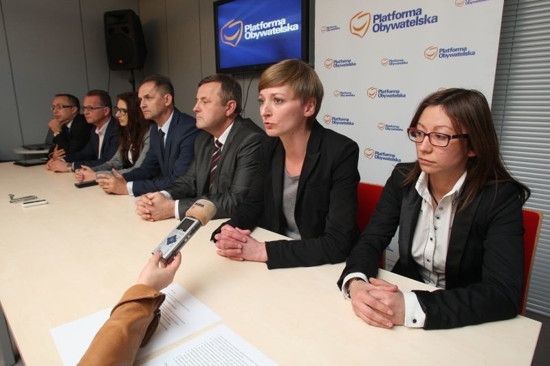 Konferencja z liderami list PO w Kielcach