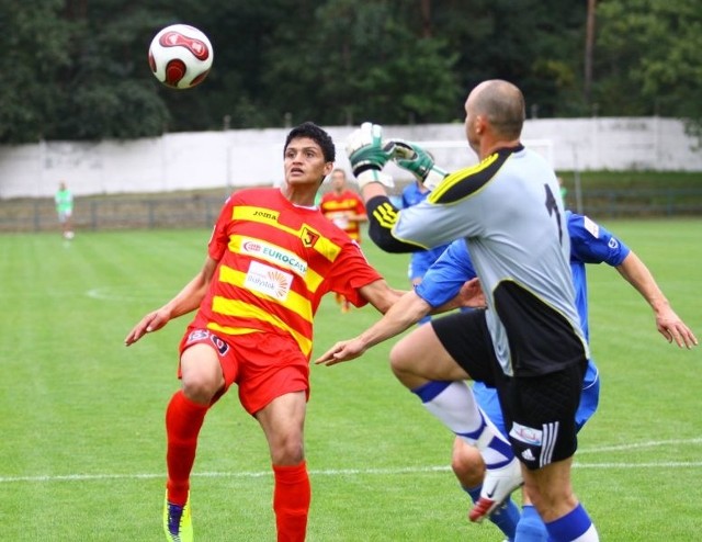 Róger Ca&#241;as Henao na meczu w Zdzieszowicach