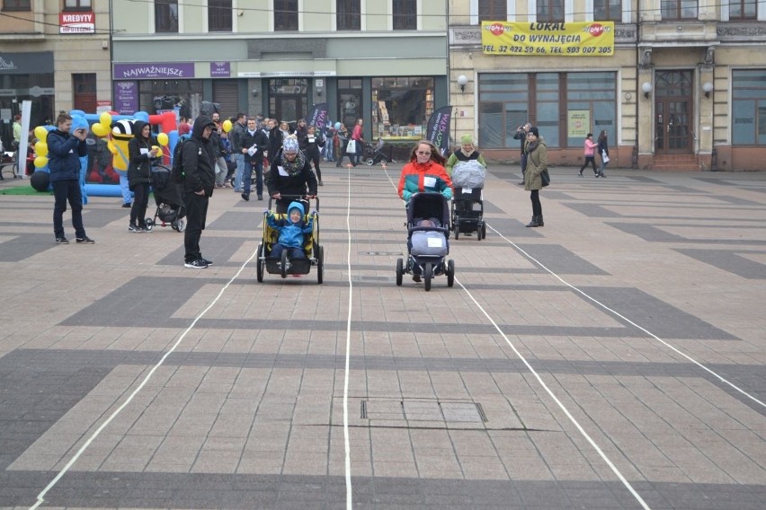 Bieg z wózkami na Rynku w Rybniku