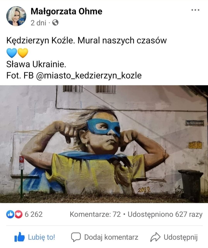 Niezwykły mural z Kędzierzyna-Koźla został zauważony już w...