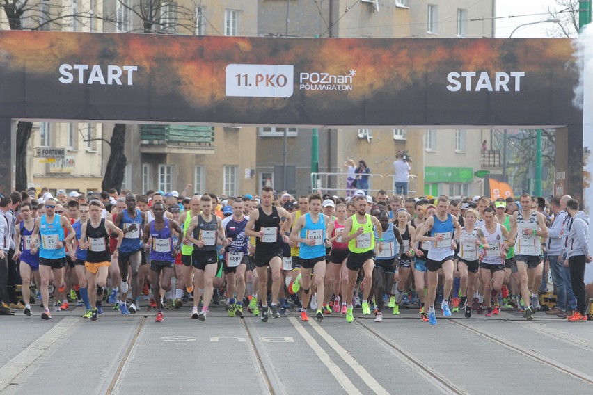 Biegacze w tym roku pobiegną w poznańskim półmaratonie...