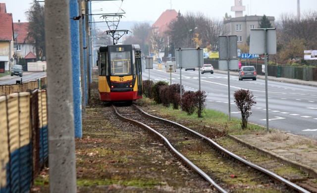 Przebudowany miałby zostać także ten fragment torów tramwajowych wzdłuż ulicy Chełmińskiej