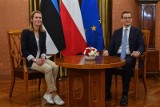 Premier Estonii Kaja Kallas w Warszawie. Spotkała się z Mateuszem Morawieckim
