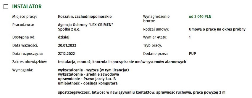 Szukasz pracy w Koszalinie i regionie? Sprawdź, jakie oferty...