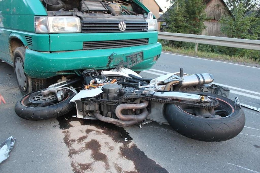 Śmierć motocyklisty w Rudniku [ZDJĘCIA]