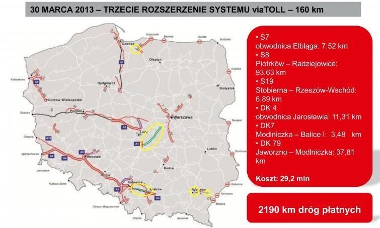 Więcej dróg w systemie viaTOLL