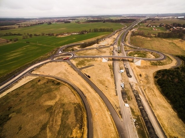 Teren budowy S3 Polkowice - Lubin - stan na koniec marca 2019 roku - niestety, wciąż aktualny, bo nic się do dziś nie zmieniło