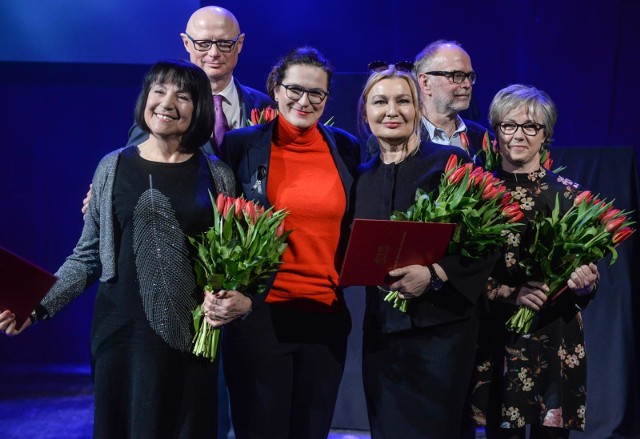 01.04.2019, Gdańsk. Międzynarodowy Dzień Teatru w Teatrze Wybrzeże. Gala wręczenia teatralnych nagród prezydenta miasta Gdańska oraz marszałka województwa pomorskiego.