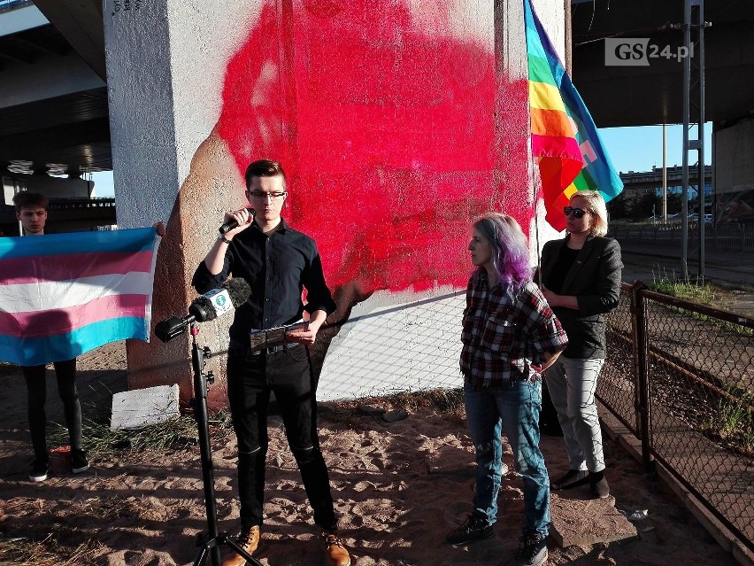 Mural LGBT zniszczony w Szczecinie. "Haniebne", "Gdzie otwartość? Tolerancja?"