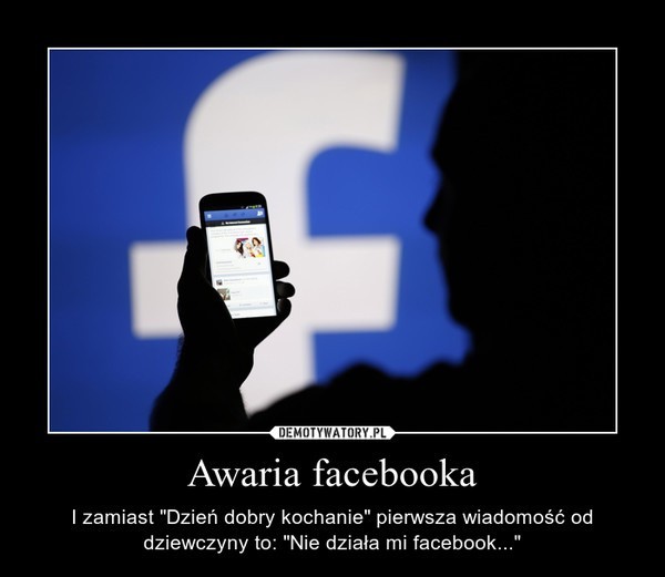 Awaria Facebooka zaskoczyła internautów 10.12.20. Wiele osób...