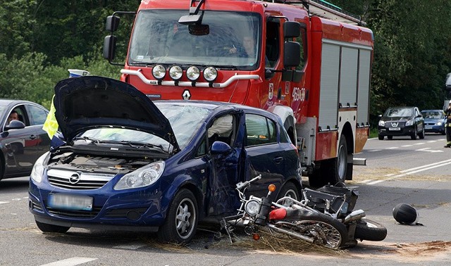 Wypadek na krajowej "trójce"