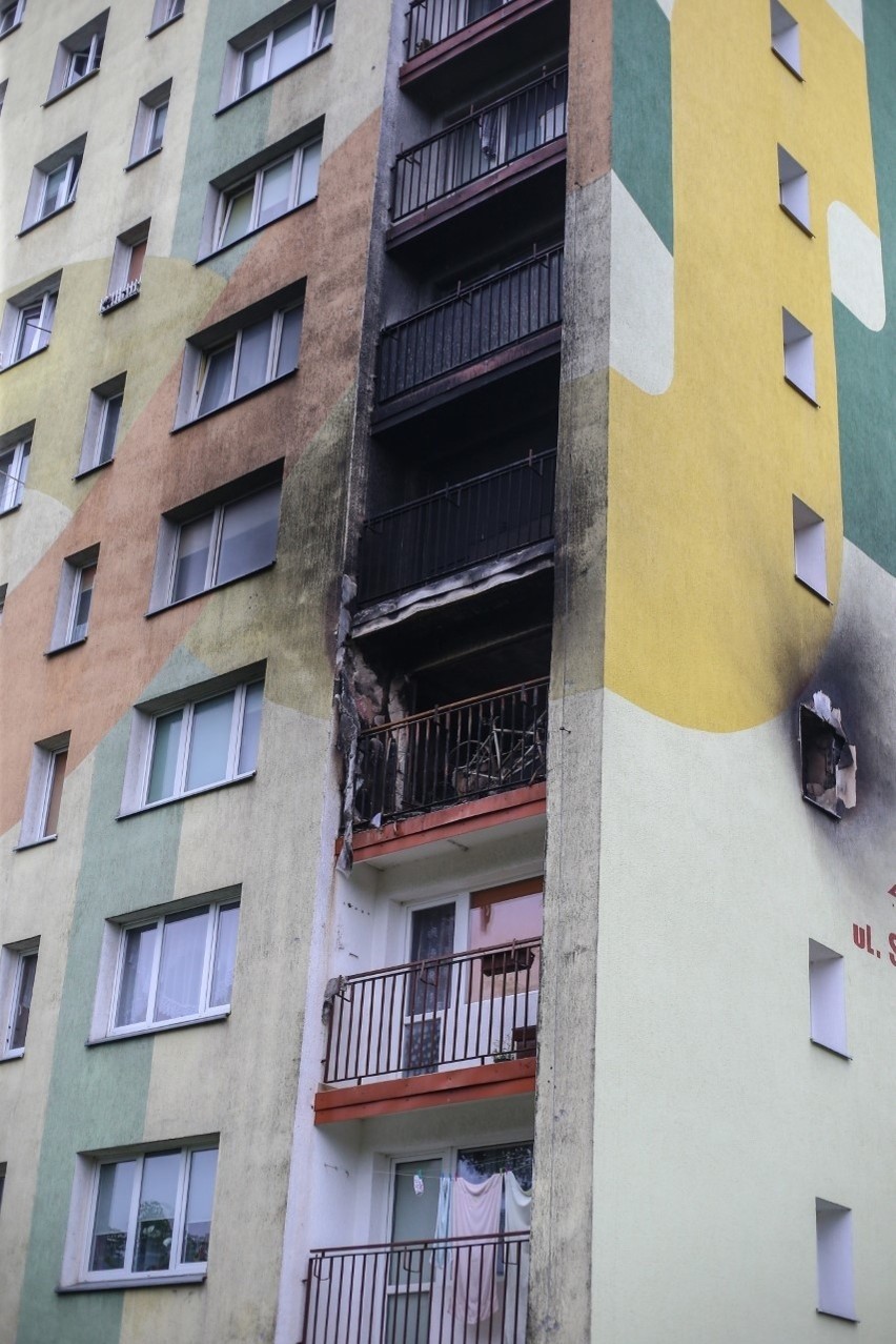 Po pożarze przy ul. Starzyńskiego w Koszalinie