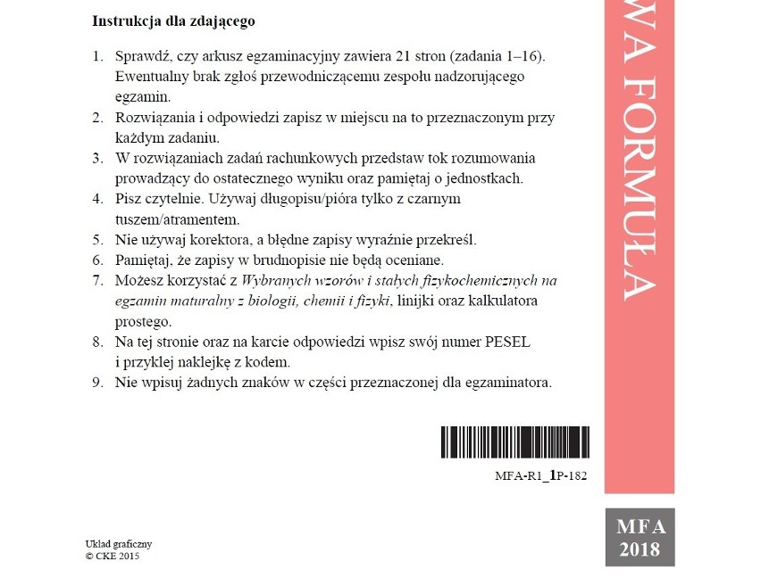 Matura 2018 fizyka i astronomia poziom rozszerzony - arkusze...