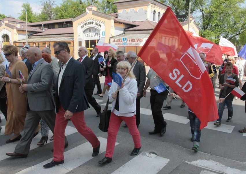 Pochód pierwszomajowy w Radomiu