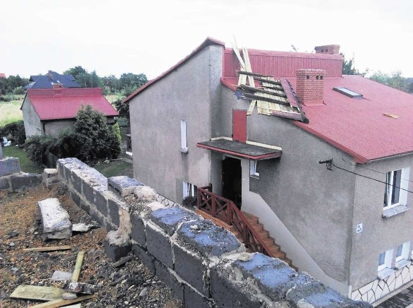 Wichura uszkodziła dom w Chełmku