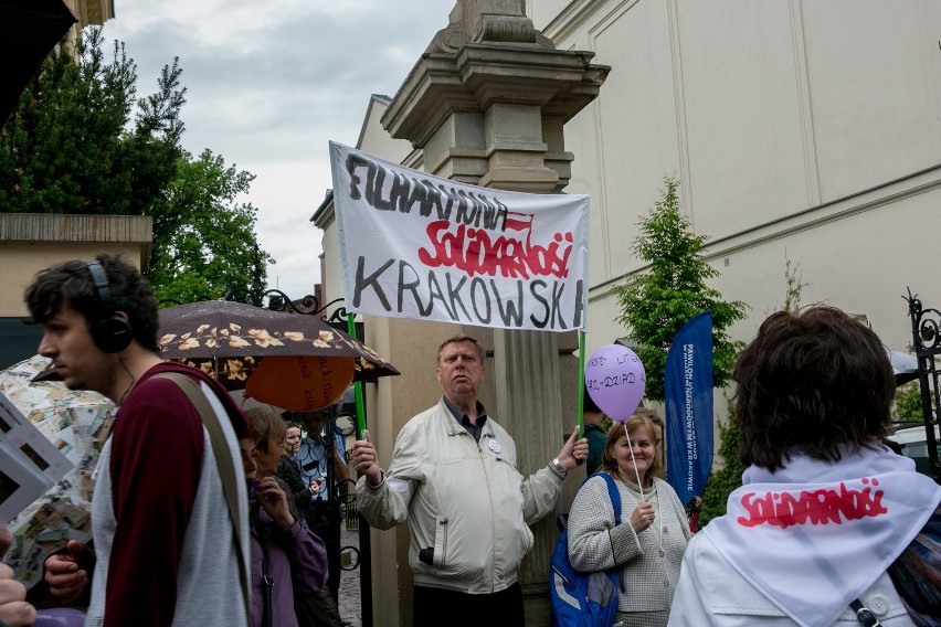 Kraków. Protest muzealników w Noc Muzeów [ZDJĘCIA, WIDEO]