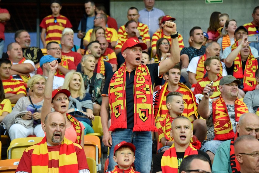 Zdjęcia z trybun na meczu Jagiellonia Białystok - FK Gabala....