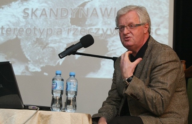 Ryszard Czarny w Kielcach opowiadał o swojej facynacji Skandynawią.