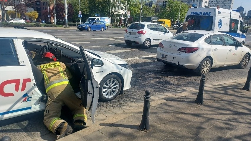 Wypadek przy moście Grunwaldzkim we Wrocławiu