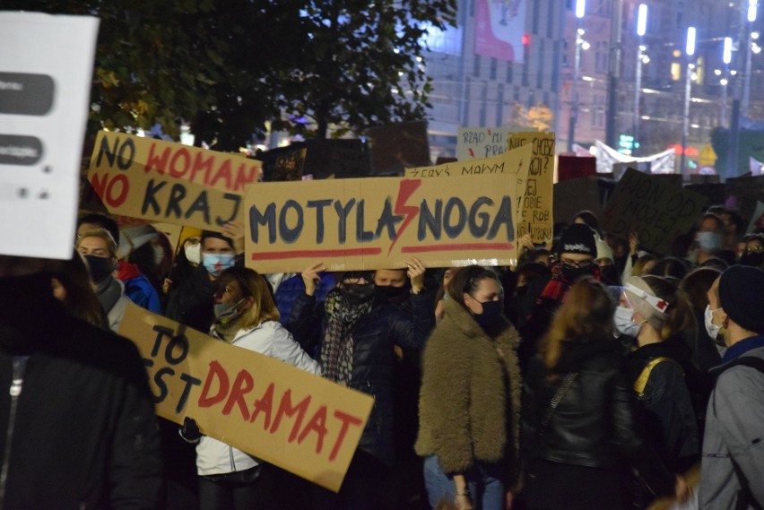 Strajk Kobiet w Katowicach w październiku 2020