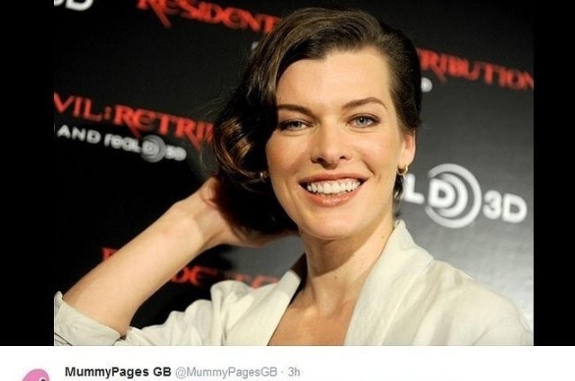 Milla Jovovich (fot. screen z Twitter.com)