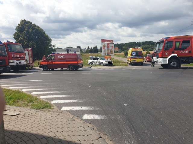 Do groźnie wyglądającego zdarzenia drogowego doszło w miejscowości Toporzysko między Bydgoszczą a Toruniem. Na szczęście nikt nie ucierpiał.