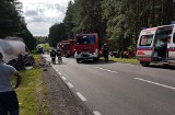 Dobrzyniewo Duże. Wypadek śmiertelny na dk65 (zdjęcia)