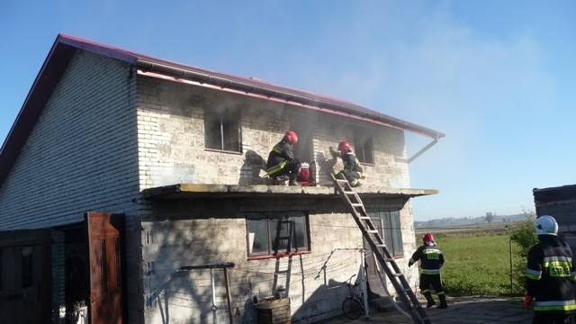 Podczas akcji strażaków w Skalbmierzu