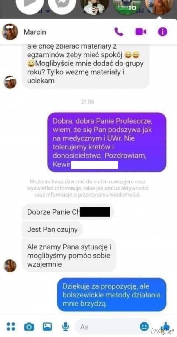 Wykładowcy udają studentów i próbują dostać się na grupki i...