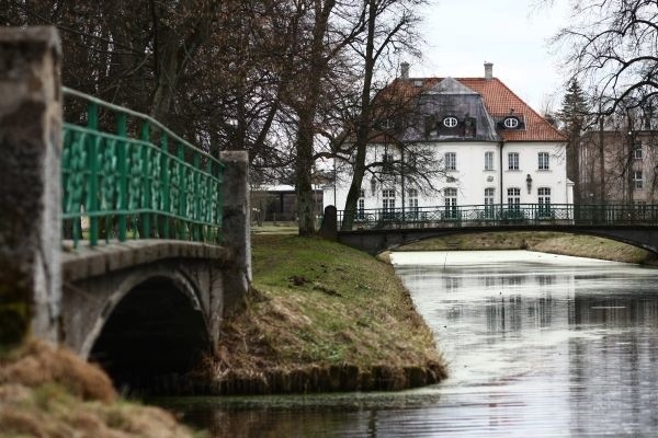 Pierwotny pałacyk wzniesiono prawdopodobnie w latach 1725-30 na sztucznej wyspie oblanej wodami kanałów. "Poza Francją nie widziałem nic przyjemniejszego. Apartamenty, ogrody, stawy, wszystko tu ma charakter doskonałej elegancji&#8221; &#8211; opisywał dyplomata francuski Pierre Henin, jeden z licznych gości hetmana.