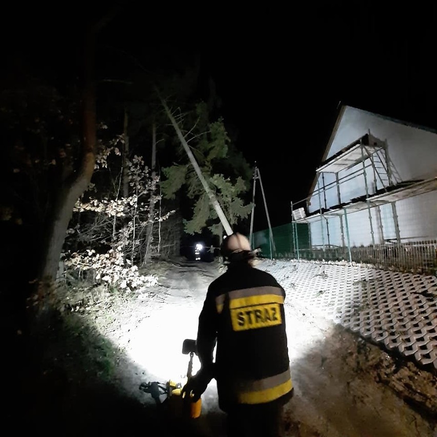 Interwencja strażaków w miejscowości Lubowidz.
