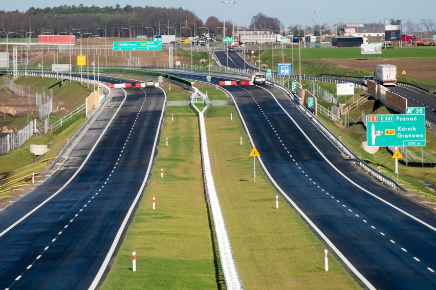 Trzy ostatnie odcinki S5 w Wielkopolsce prowadzą od Poznania...