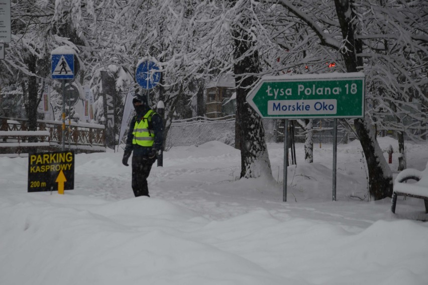 Zakopane pod śniegiem. W nocy spadło ok. 20 centymetrów śniegu [ZDJĘCIA]