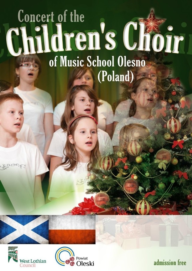 Tak wyglądał plakat zapowiadający koncert chóru z Olesna.