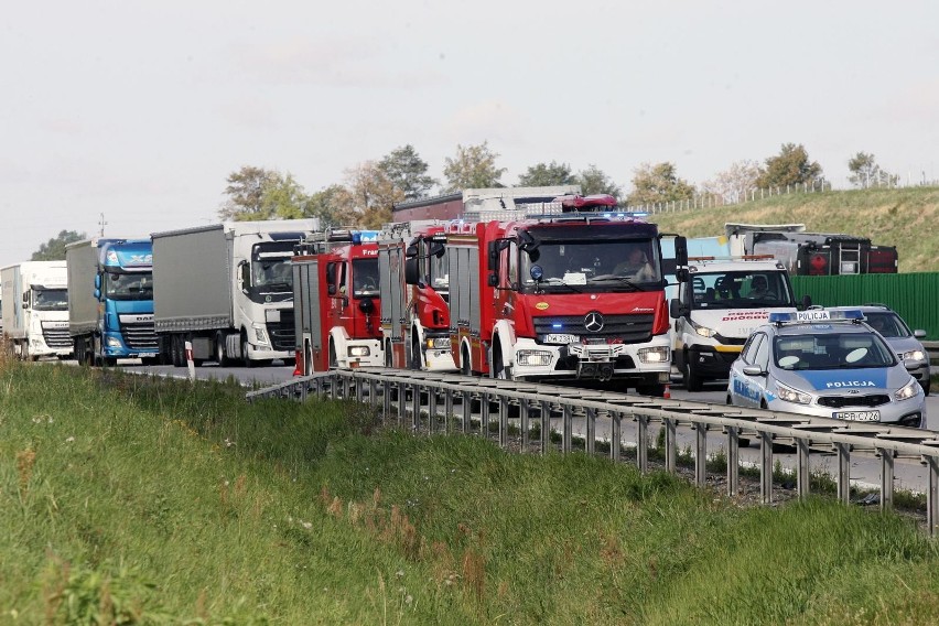 Wypadek na autostradzie A4. Przewróciła się ciężarówka, droga w stronę Wrocławia zablokowana