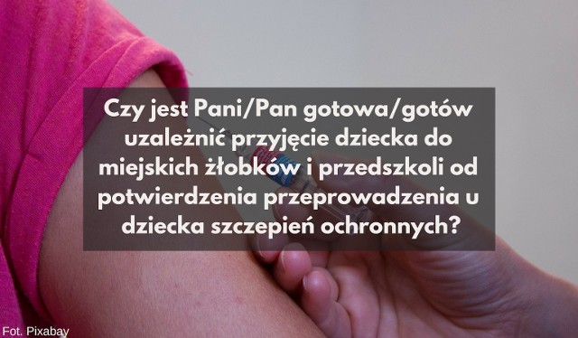 Temat szczepień obowiązkowych od dawna budził wiele kontrowersji, ostatnio jest jednak o nim szczególnie głośno. Zapytaliśmy więc kandydatów na prezydenta Bydgoszczy, czy są gotowi uzależnić przyjęcie dziecka do miejskiego żłobka lub przedszkola od potwierdzenia przeprowadzenia szczepień ochronnych. Co odpowiedzieli? Zobaczcie!Odpowiedzi kandydatów na następnych slajdach. Naciśnij strzałkę w prawo lub przesuń zdjęcie gestem.Jak kandydaci odpowiadali na inne pytania? PRZECZYTAJ TUTAJWybory Samorządowe 2018 - Twój głos się liczy.