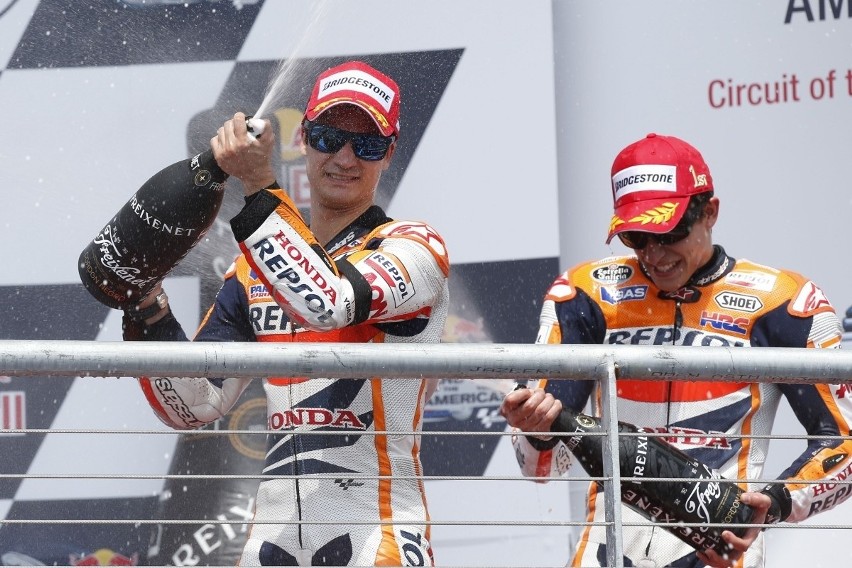 Marquez i Pedrosa na podium Fot: Honda