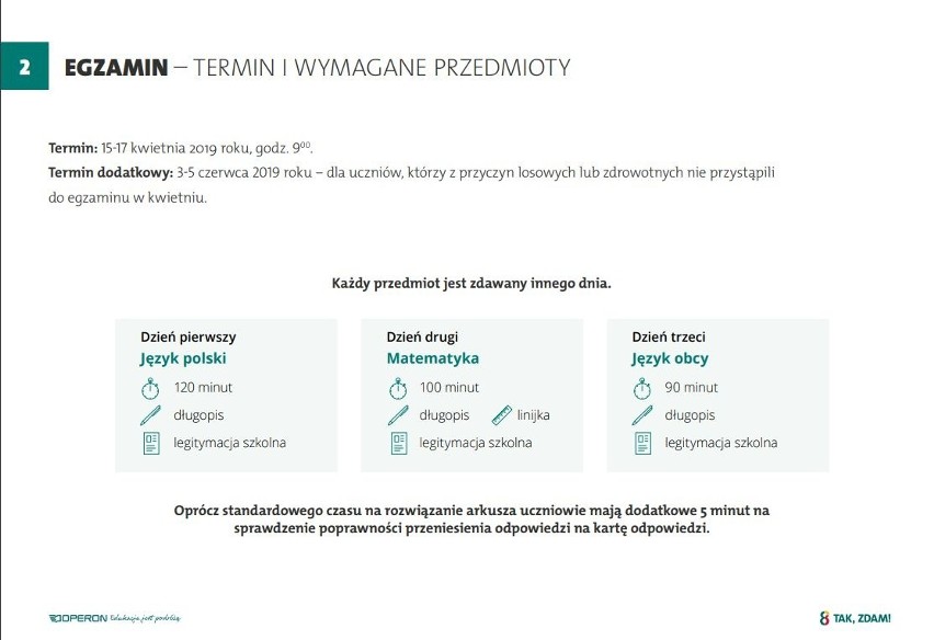 Próbny egzamin ósmoklasisty z Operonem 2018/2019. Test...