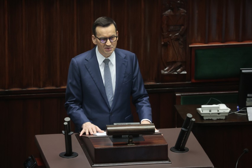 Premier Mateusz Morawiecki wygłosił expose.