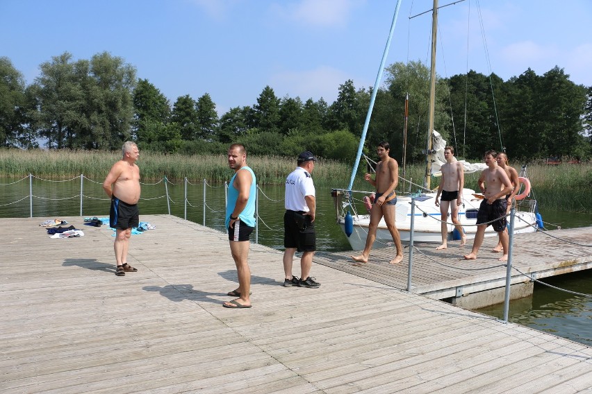 Patrol z policjantami po jeziorze Gopło...