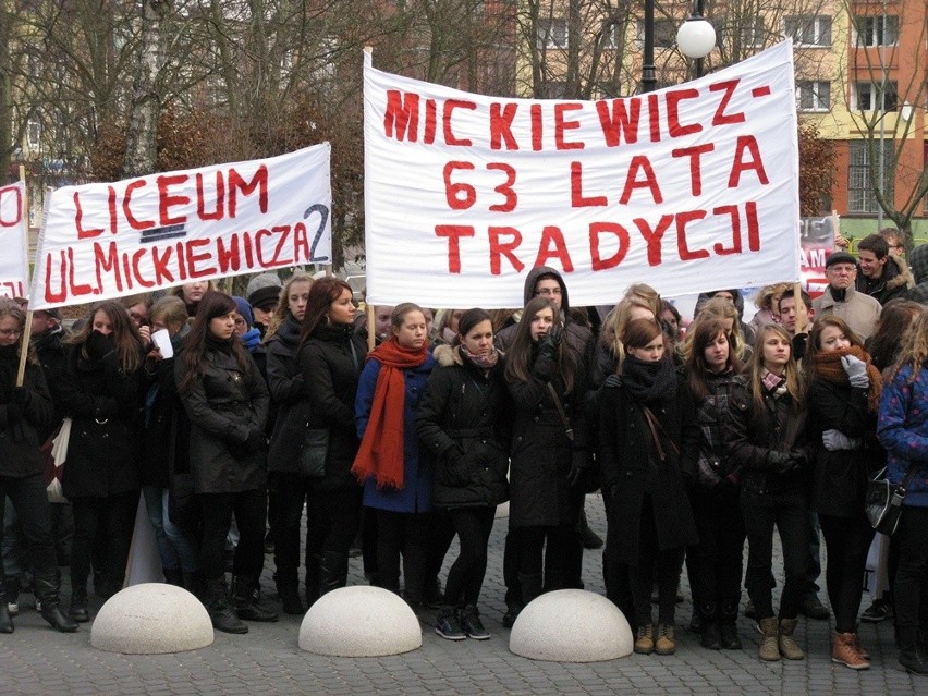 Protest licealistów z Miastka