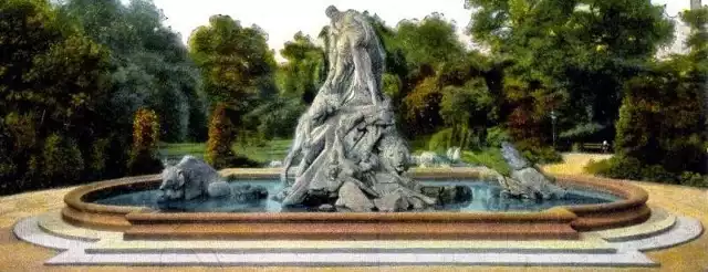 Tak wyglądała fontanna "Potop" w Bydgoszczy w 1915 r.