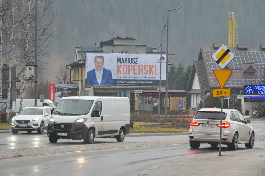 Plakaty wyborcze w Zakopanem