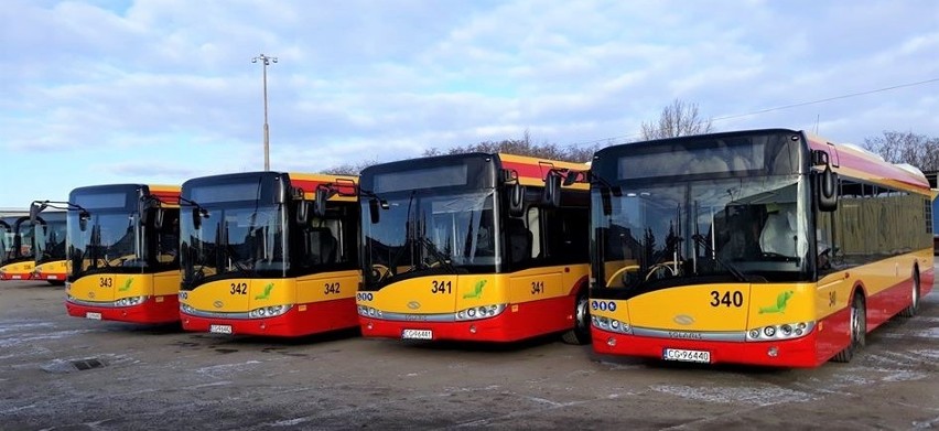 Kolejne, nowe autobusy marki solaris wyjechały 7 lutego na...